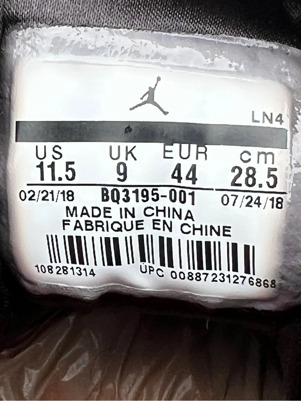 RARE Air Jordan 3 size 10 Mens Vogue AWOK Black shoes